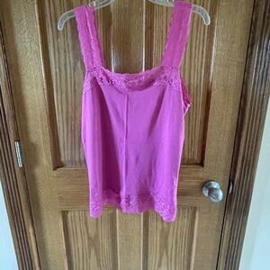 Halogen Pink Lace Camisole Top